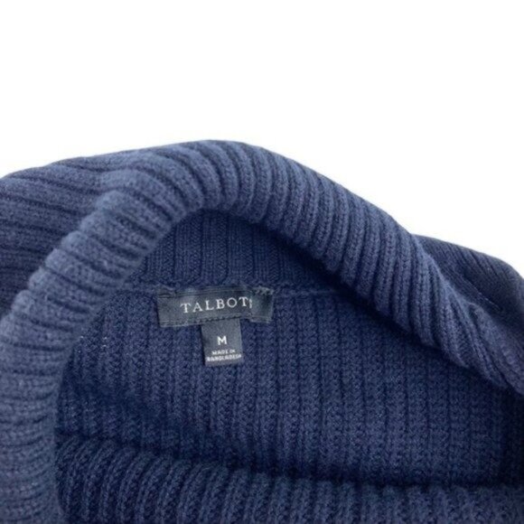 Talbots Knit Pullover Spliced Cowlneck Sweater Colorblocked - Picture 4 of 7